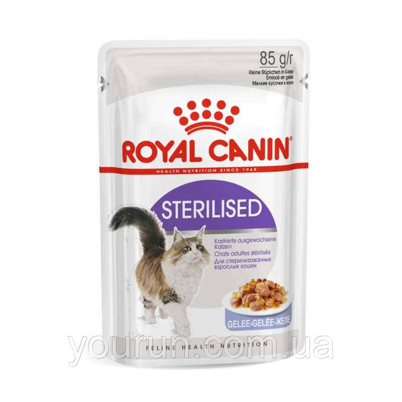 Роуал Canin (Роял Канин) Sterilised jelly желе для дорослих стерильних котів і котів 85 гр