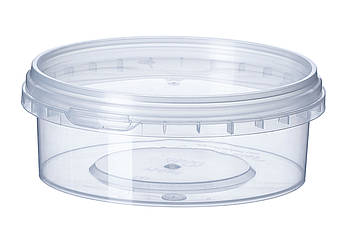 Банку прозора (плоска) Vital Plast для харчових продуктів 150 мл, 700 шт/уп