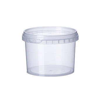 Банку одноразова пластикова прозора Vital Plast 350 мл, 700 шт/уп