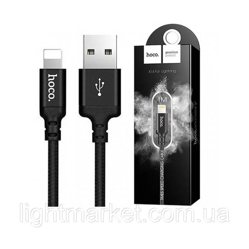 USB кабель Hoco X20 MicroUSB 1m. black, фото 1