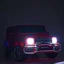 Дитячий електромобіль двомісний джип Mercedes G63 AMG чорний, фото 7