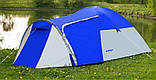 Намет туристичний Acamper MONSUN3 3000 мм синій 3-місний з протимоскітною сіткою, фото 2