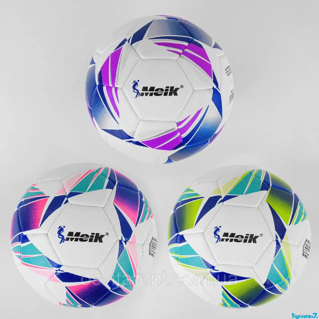 М'яч футбольнийC 44436 (50) 3 вида, вес 400 грамм, материал PU