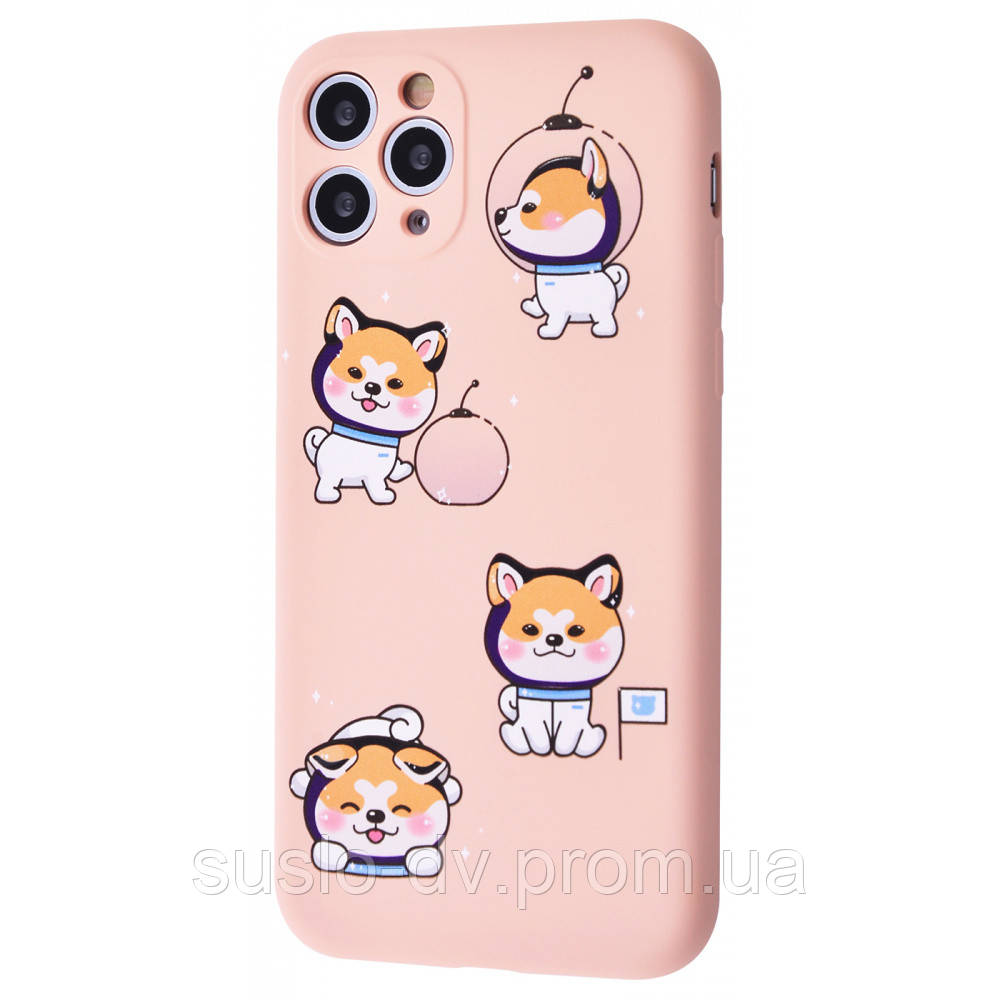 Чохол для Apple Iphone 11 Pro собачка в скафандрі. Колір бежевий