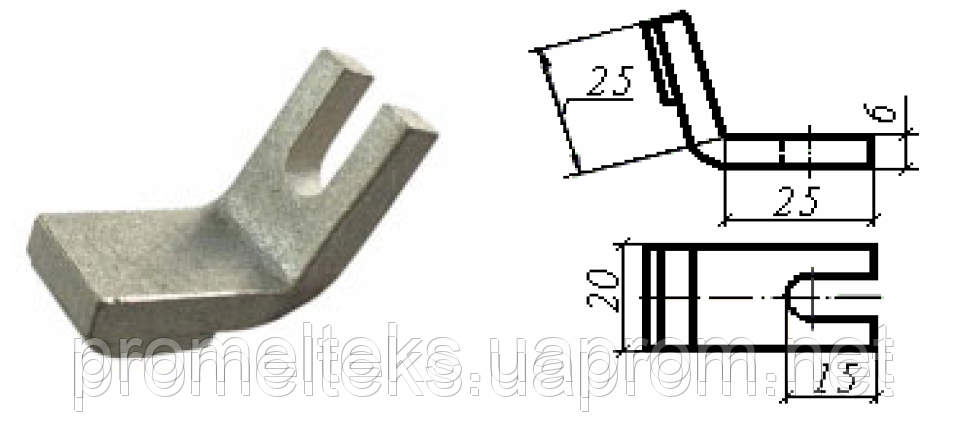 Контакт контактора ТКПД 113; ККД 113; (КПП-113) мідна напайка