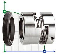 Механічне ущільнення R-128P 18, SIC/SIC, EPDM, 304, T1A