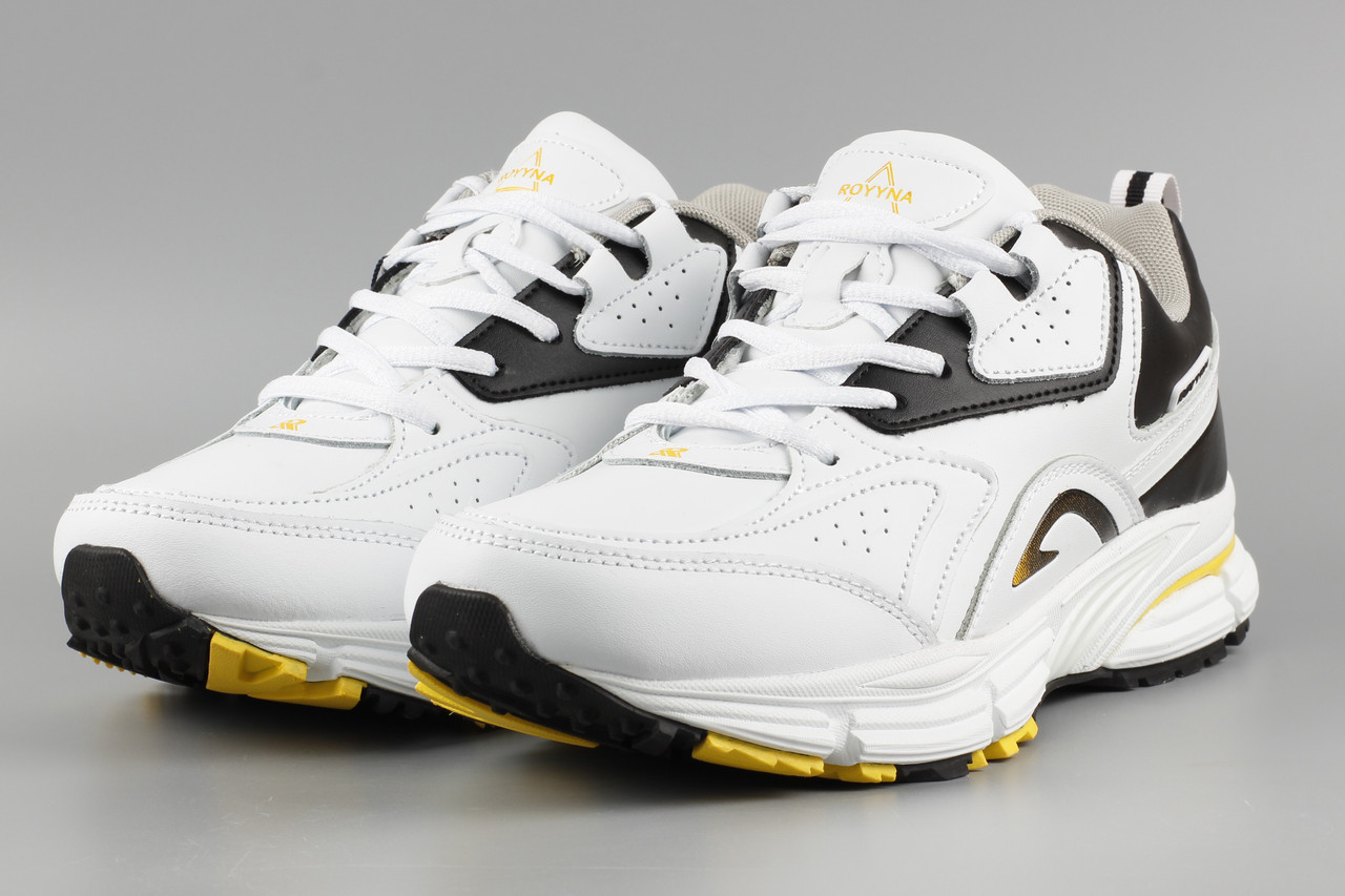 Кросівки чоловічі білі Royyna 060A Ройна Бона Бона Розміри 41 42 43 44 45