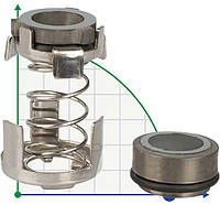 Торцевое уплотнение для Grundfos R-706F 16, TC/TC, VITON, 316