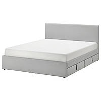 IKEA Кровать с мягкой обивкой, 4 спальных места GLADSTAD (594.070.12)