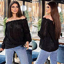 Блуза прошва в кольорах стильна 04р5А, фото 2