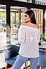 Блуза прошва в кольорах стильна 04р5А, фото 6
