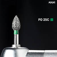 Алмазний бор FO-25С. "Сливка" (ISO 257/029), зелений.