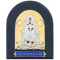Настольная икона из серебра "Киево-Печерская Пресвятая Богородица" 145х120мм