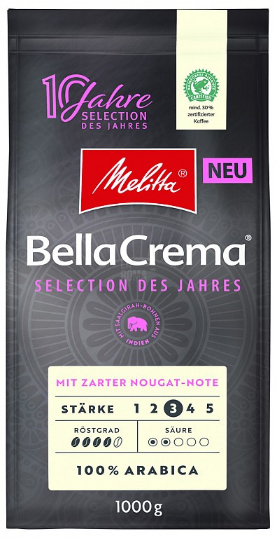 Кава Melitta Bella Crema Selection des Jahres Nougat у зернах 1 кг