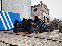 Чоловічі кросівки Adidas Response Super Black Orange чорні з оранжевим, фото 6