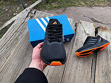 Чоловічі кросівки Adidas Response Super Black Orange чорні з оранжевим, фото 5