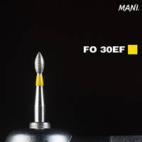 Діамантовий бір FO-30EF. "Сливка" (ISO 254/014), жовтий.