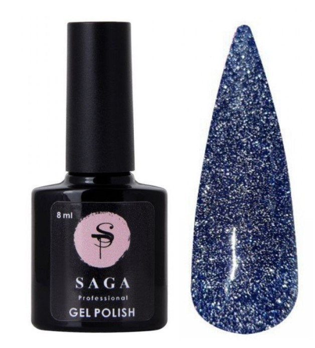 Гель лак для нігтів Saga Fiery Gel №11 синій 8мл