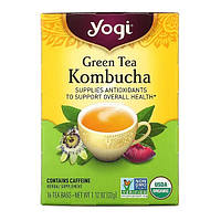 Yogi Tea, Комбуча из зеленого чая, 16 чайных пакетиков 32 гр.