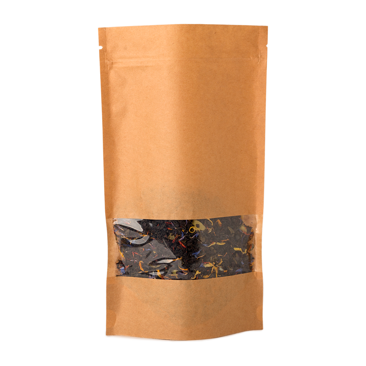 Пакет Дой-Пак 130*200 дно (32+32) крафт з вікном, фото 1