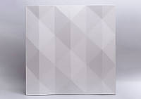 Гипсовые 3D Панели Gipster Pyramid 500*500*25 мм Белый