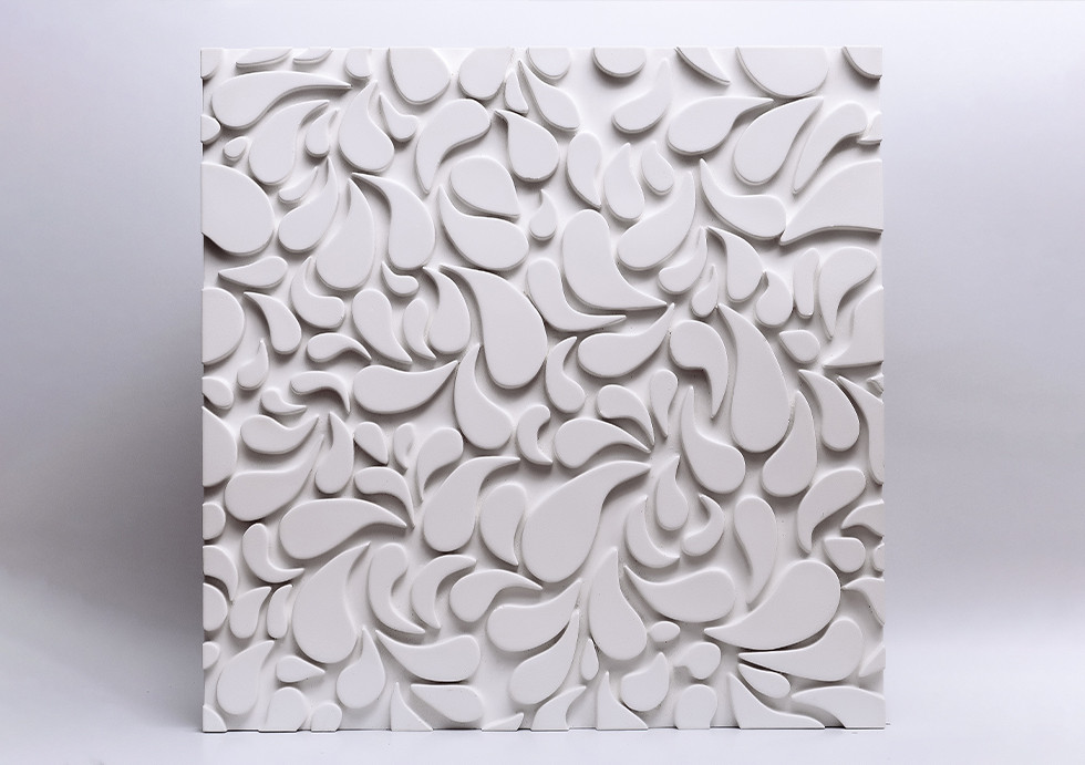 Гіпсові панелі 3D Gipster Sheet 500*500*25 мм Білий