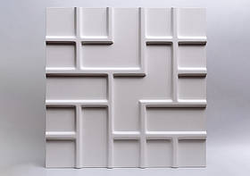 Гіпсові панелі 3D Gipster Лабіринт 500*500*25 мм Білий