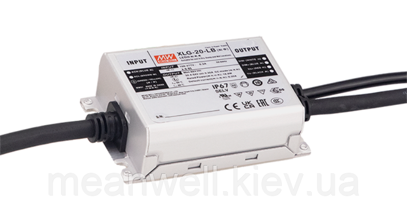 XLG-20-L-B Блок живлення Mean Well 18.9 W, 32.4 - 54V, 350ma