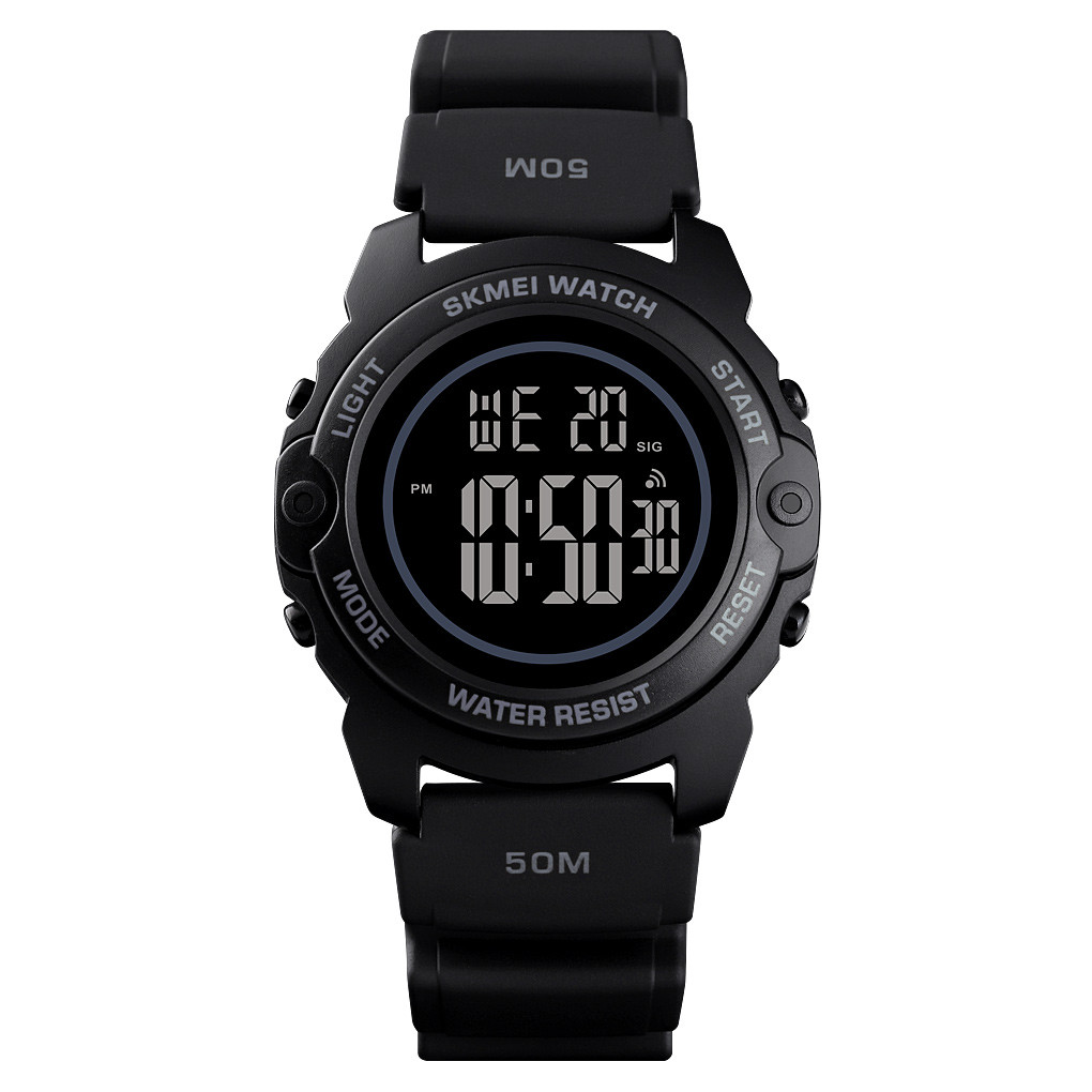 Skmei 1574 kids чорний з чорним циферблатом дитячий спортивний годинник