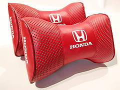 Подушка на підголовник Honda червона