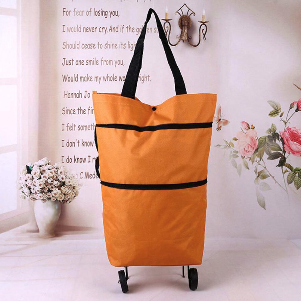 Зручна складна сумка на колесах, фото 1