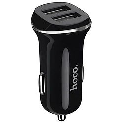Автомобільний зарядний пристрій HOCO CAR USB DOUBLE 1 Black