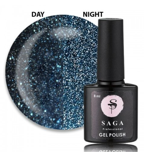 Гель лак для нігтів Saga Fiery Gel №27 синій морський 8мл