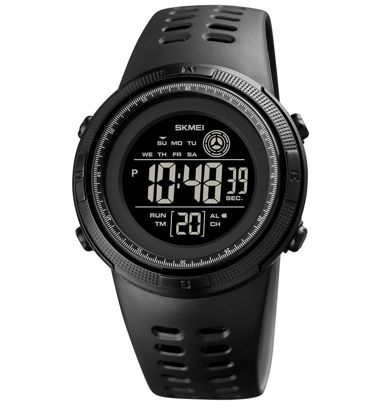 Skmei 1773 чорний з чорним циферблатом дитячий спортивний годинник
