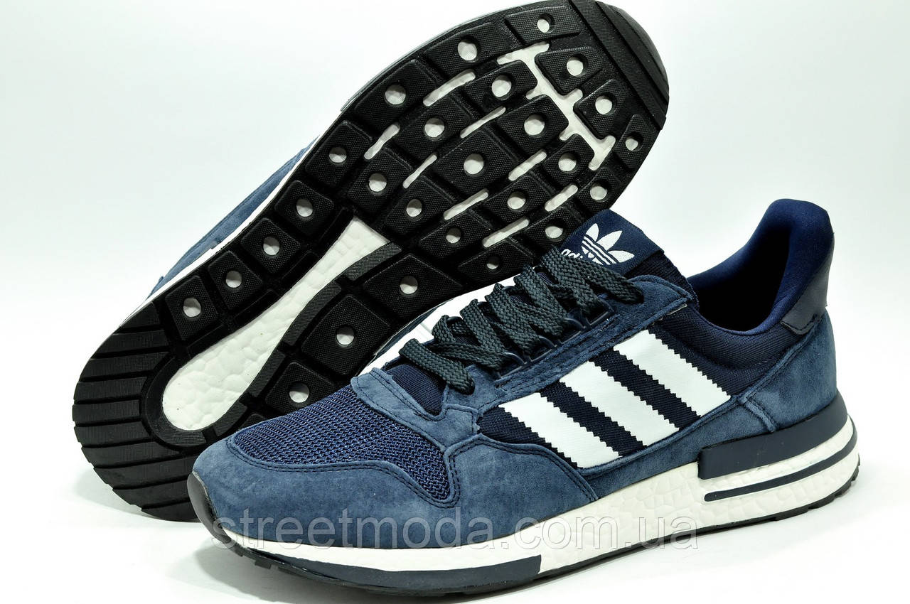 Кроссовки мужские в стиле Adidas ZX500 RM Boost Синие