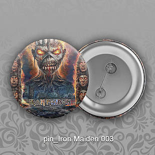 Значок рок Iron Maiden 003