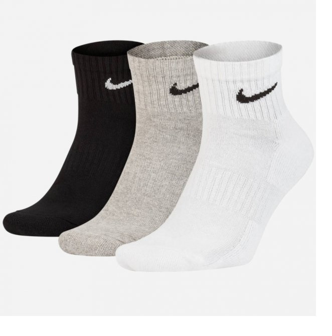 Шкарпетки спортивні Nike U NK EVERYDAY LTWT ANKLE 3PR SX7677-964