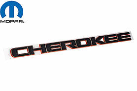 Jeep Cherokee 2016-2019 Емблема значок чорний із червоним на двері передню ліву праву Новий Оригінал