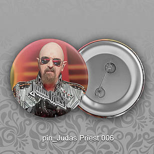 Значок 32 мм рок Judas Priest 006
