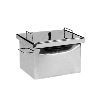 Коптильня гарячого копчення Дід Коптенко мала з неіржавкої сталі (380x320x300)