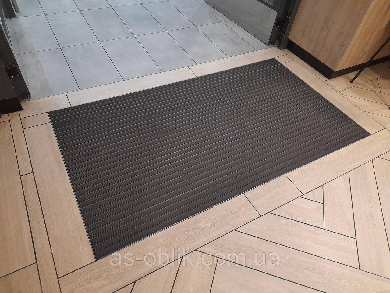 Решітка брудозахисна придверна Льон з чистячою вставкою гума