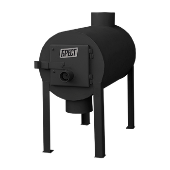 Піч буржуйка Брест 200 (Булер'ян Тип 01) з вертикальним виходом теплого повітря