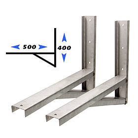 Кронштейни для кондиціонера К2 500/400мм AISI 430 (нержавіюча сталь 1.2 мм)