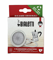 Ремкомплект для гейзерной кофеварки Bialetti Moka Express (1 чашкa)