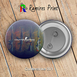 Значок 32 мм гри Counter Strike GO 001