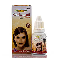 Масло кумкумади- шафрановое масло для лица и зоны декольте /Kumkumadi Tailam, Vyas / 15 ml.