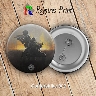 Значок 56 мм гри Counter Strike GO 003