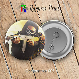 Значок 56 мм гри Counter Strike GO 006