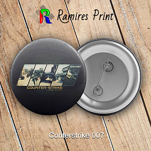 Значок 32 мм гри Counter Strike GO 007