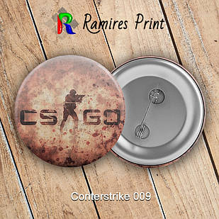 Значок 56 мм гри Counter Strike GO 009